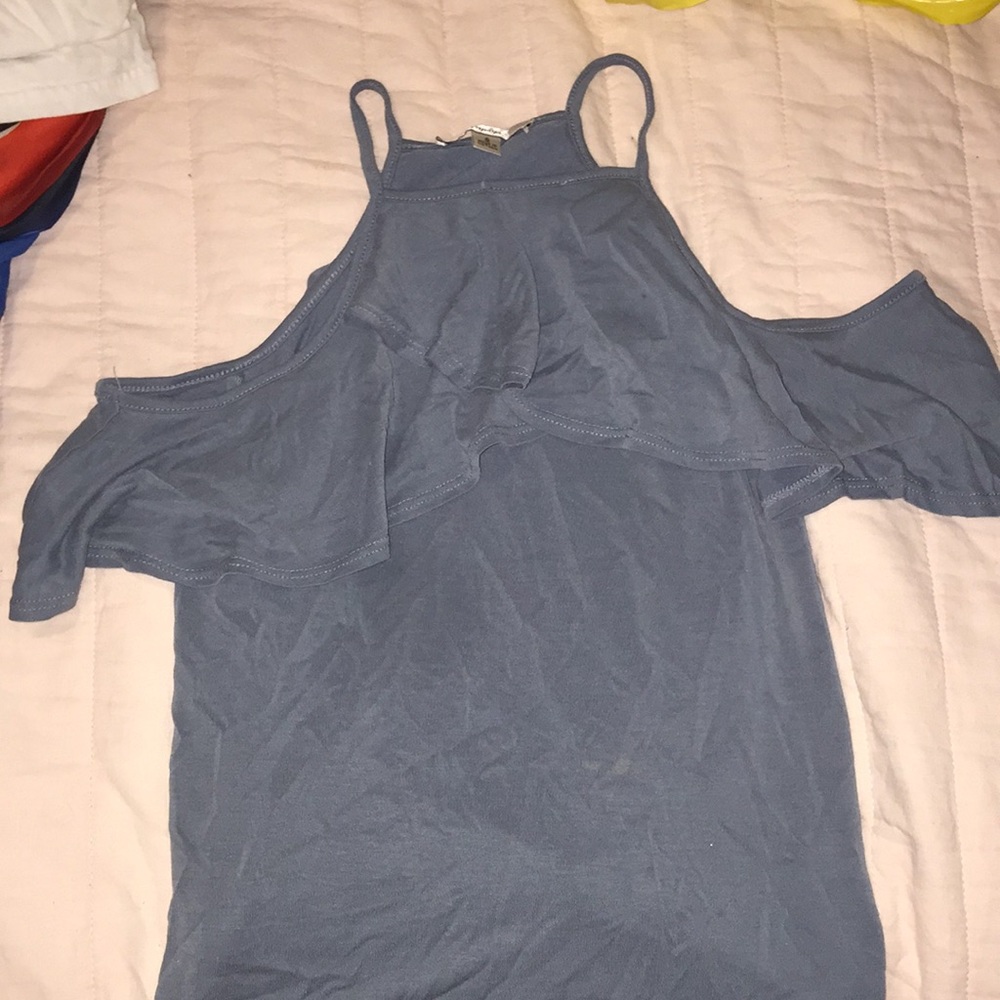 Blue/ greyish top